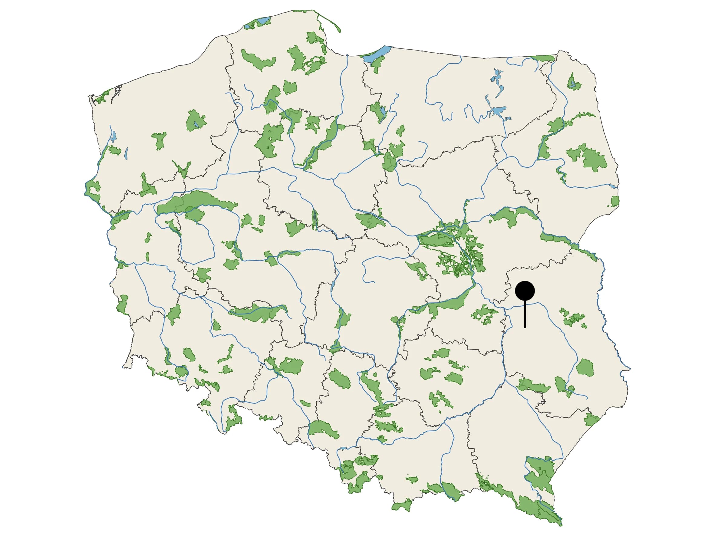Naturalna Woda Mineralna Nałęczów Zdrój - źródło na mapie
