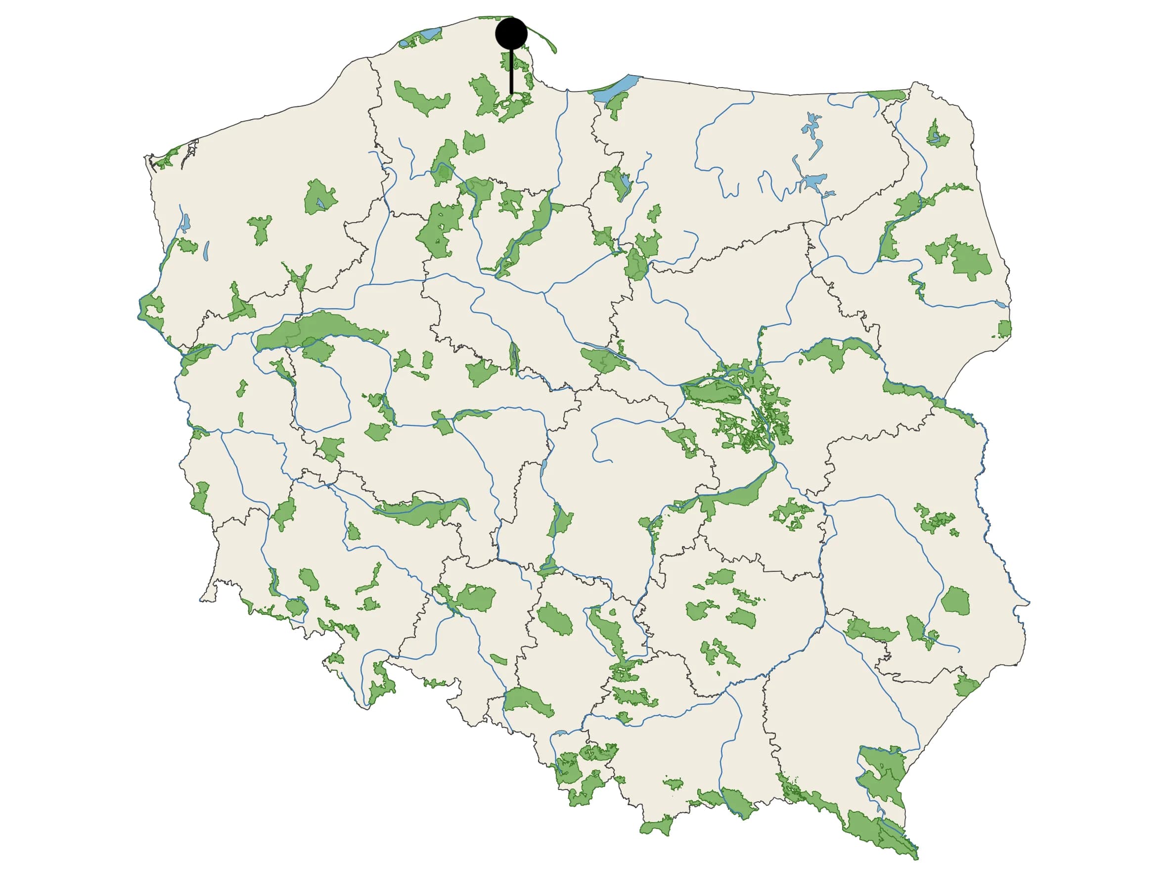 Woda Źródlana Pomorzanka - źródło na mapie