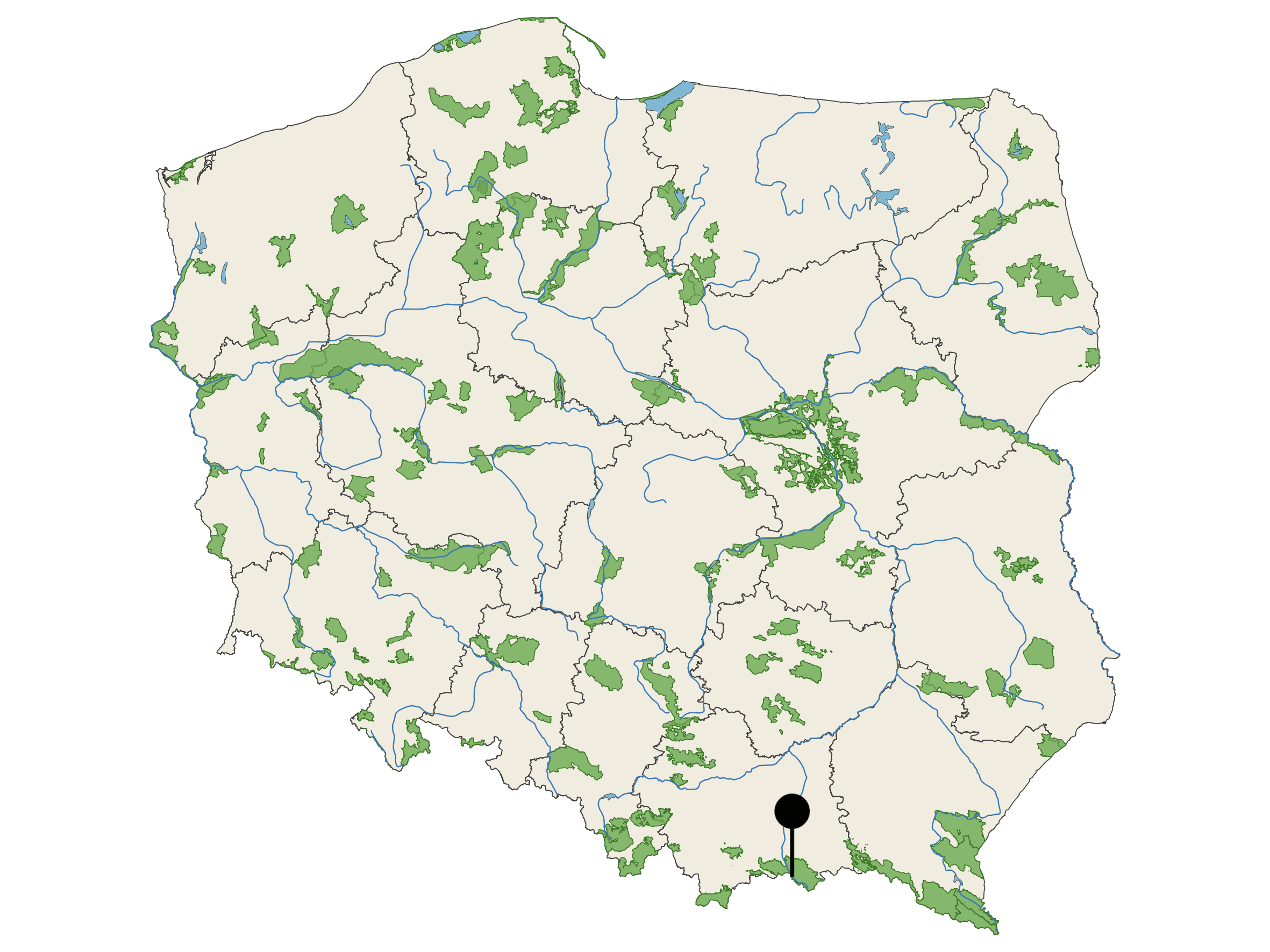 Naturalna Woda Mineralna Polaris Muszyński - źródło na mapie