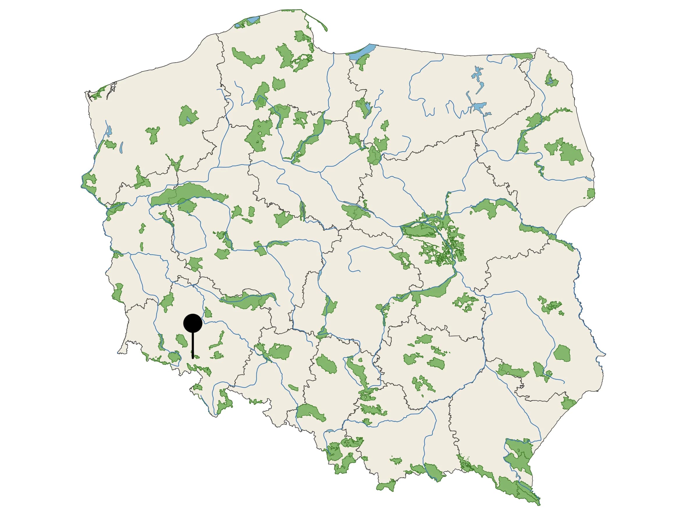 Naturalna Woda Mineralna Anka - źródło na mapie