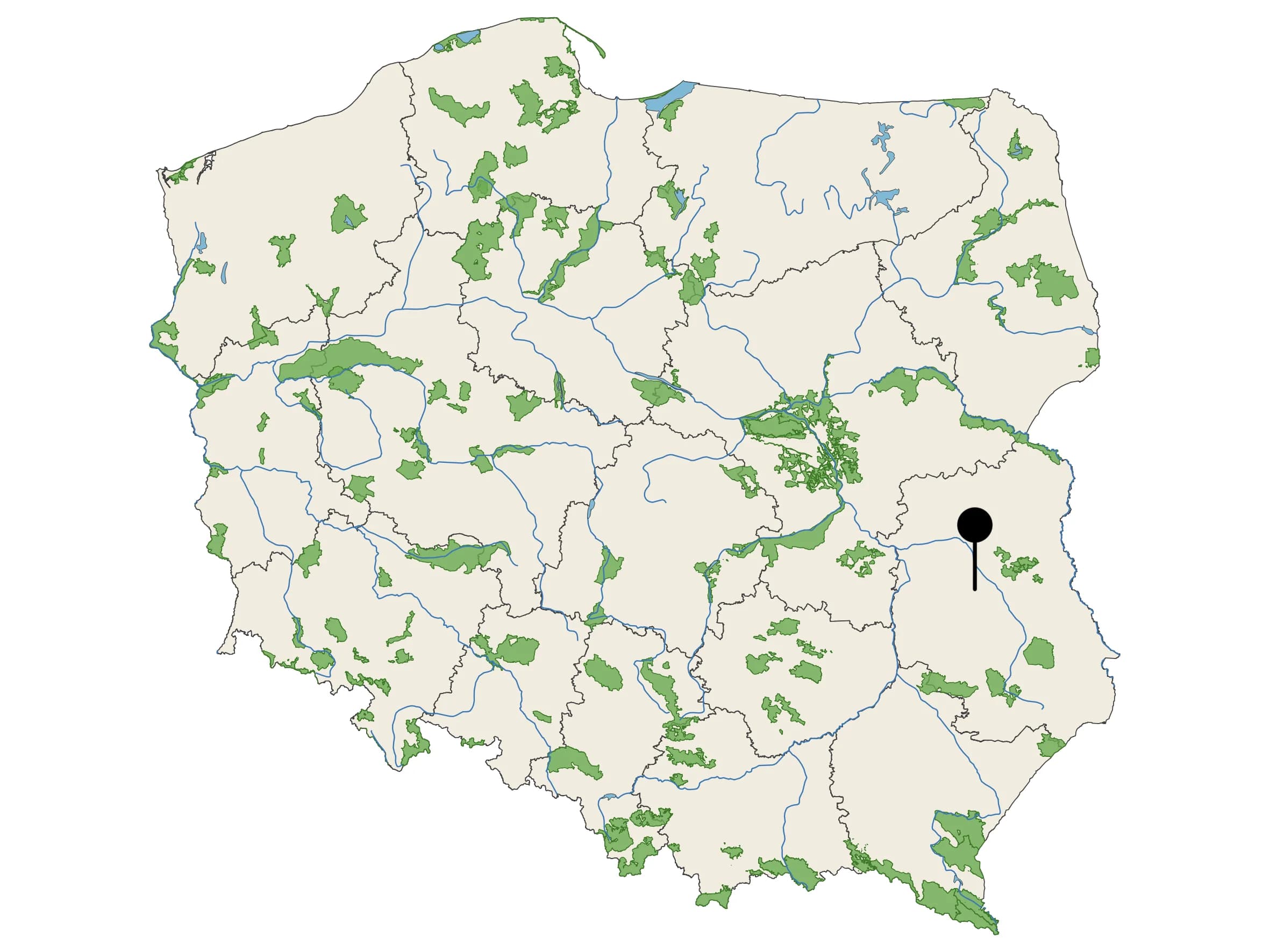 Naturalna Woda Mineralna Bystra - źródło na mapie
