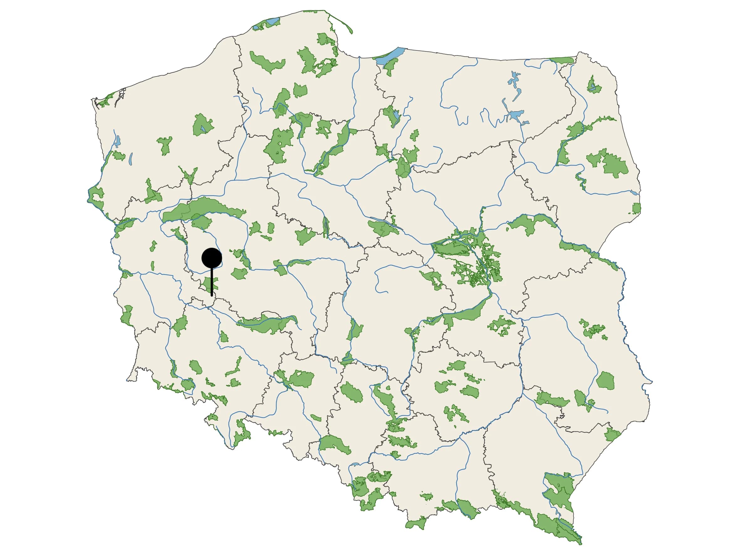 Naturalna Woda Mineralna Fraustadt - źródło na mapie