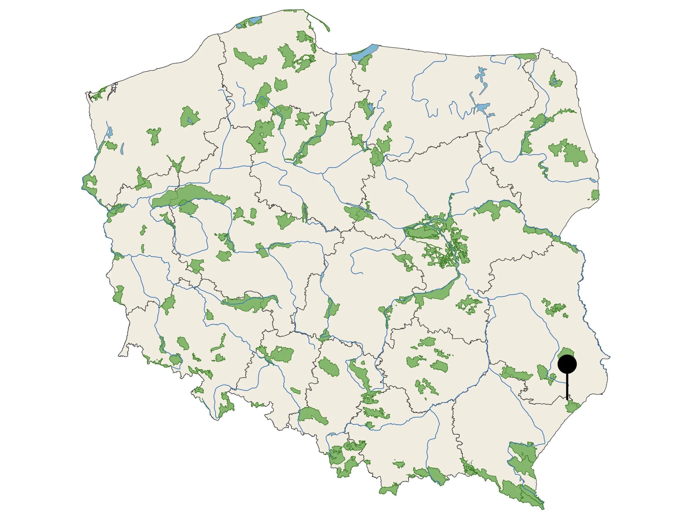 Naturalna Woda Mineralna Galicya - źródło na mapie