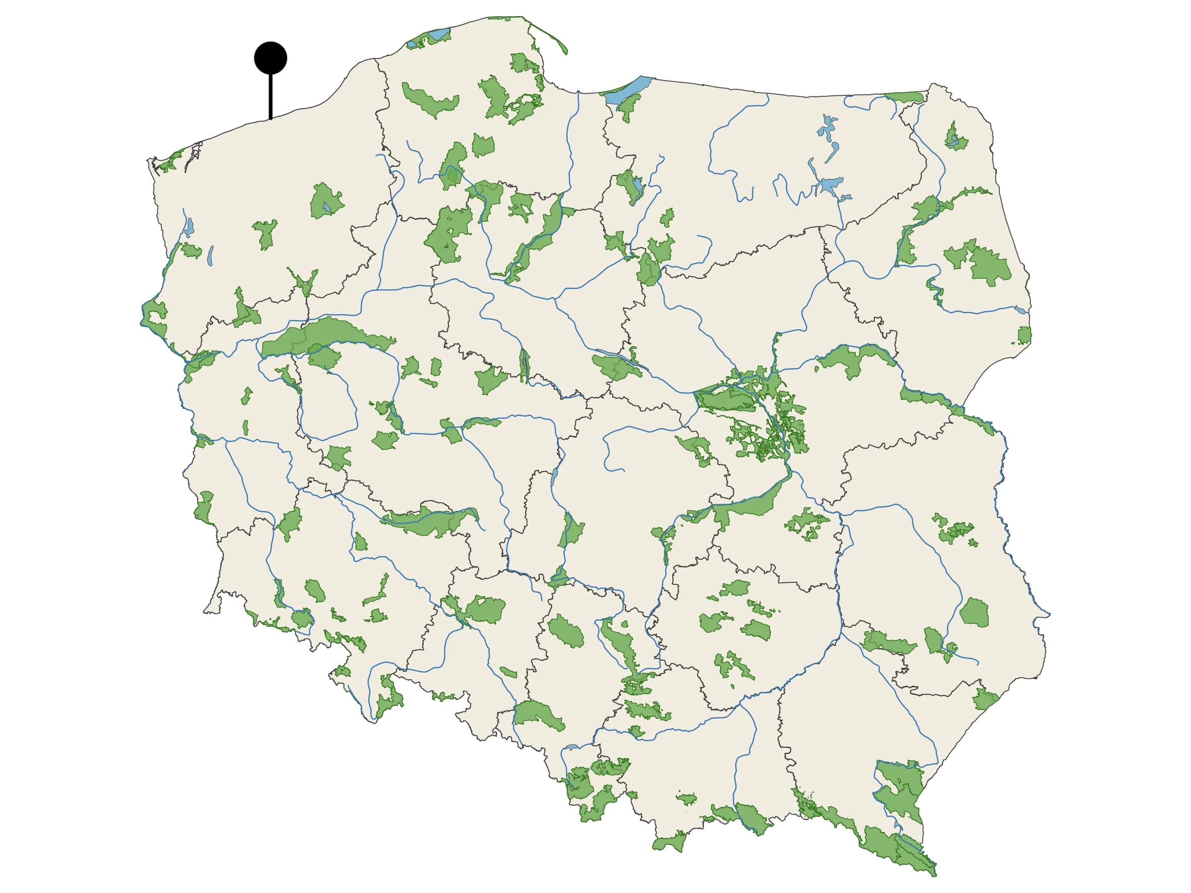 Woda Źródlana Jantar - źródło na mapie