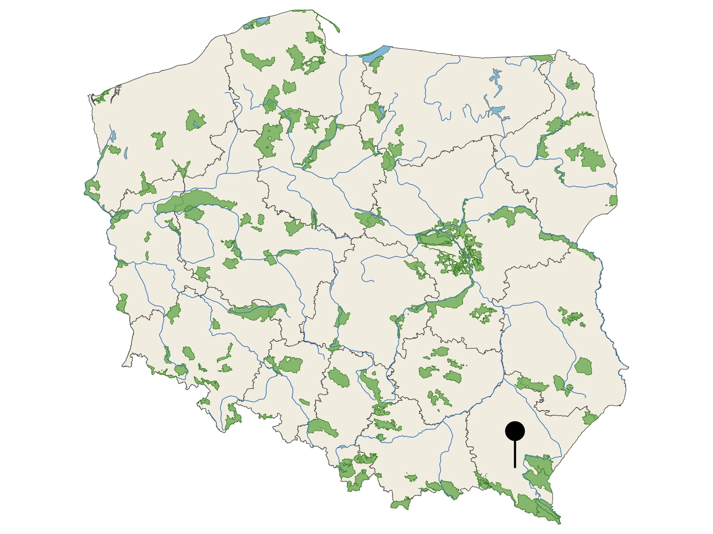 Naturalna Woda Mineralna Java - źródło na mapie