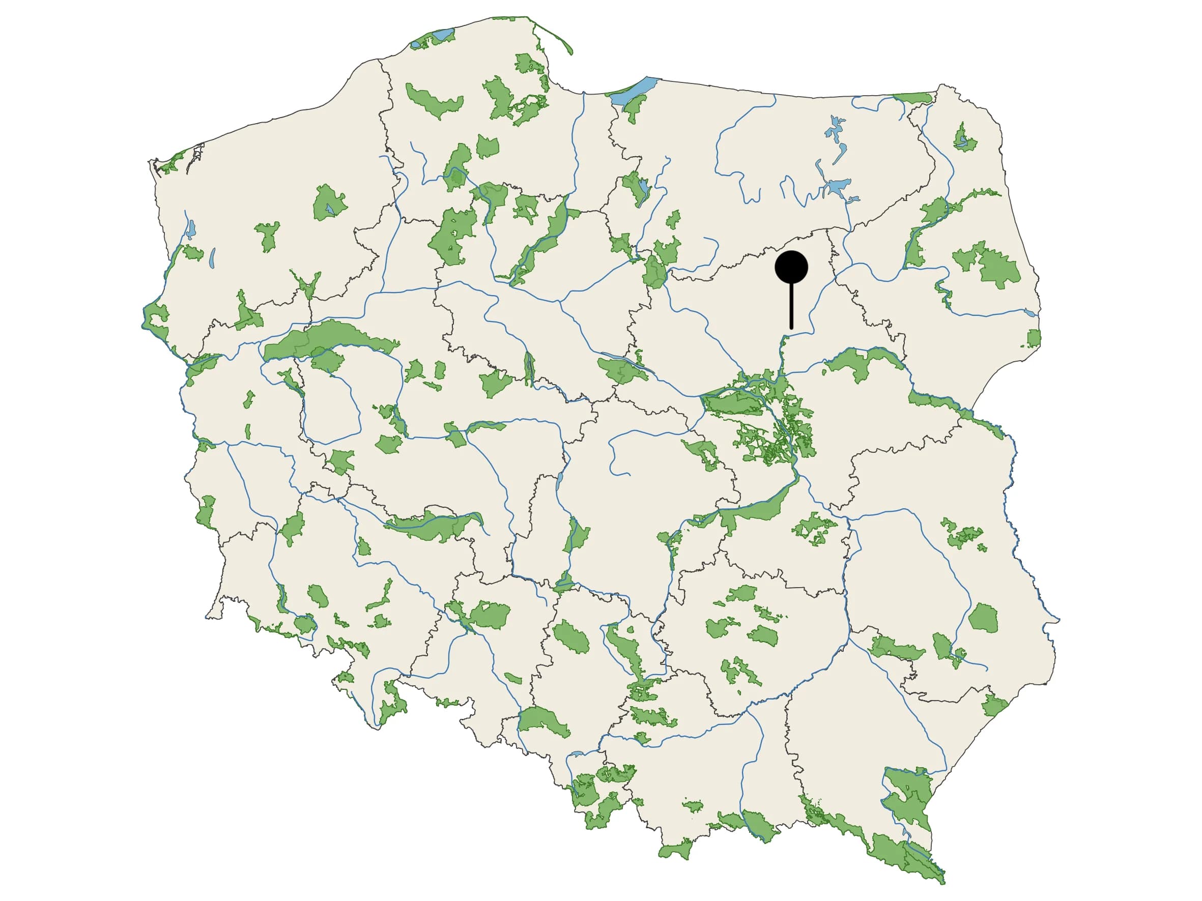 Naturalna Woda Mineralna Magnuszewianka - źródło na mapie