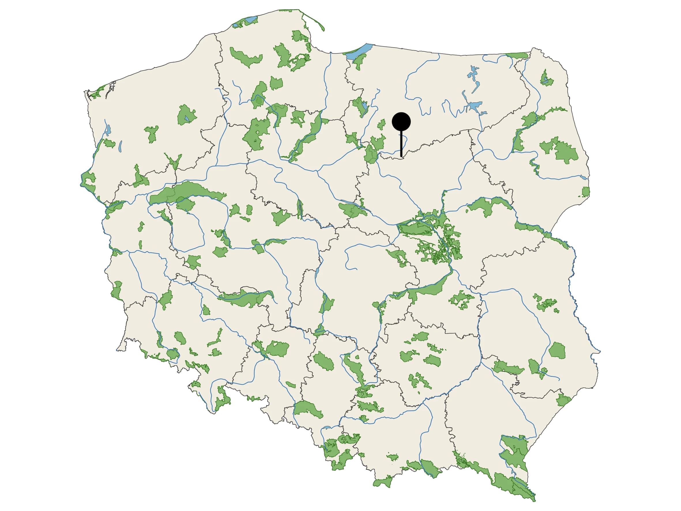 Masuria Spring - źródło na mapie