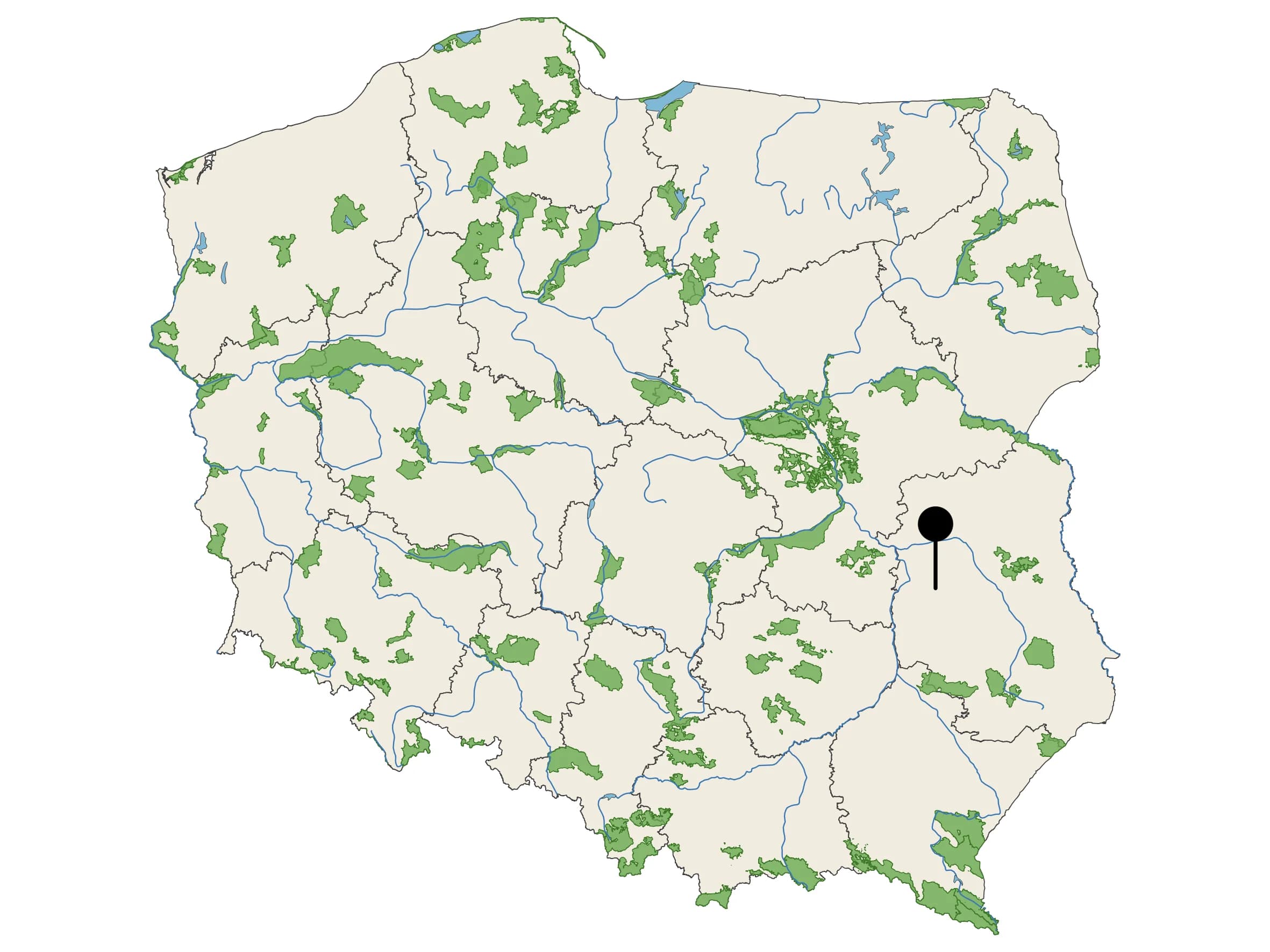 Naturalna Woda Mineralna Nałęczowianka - źródło na mapie