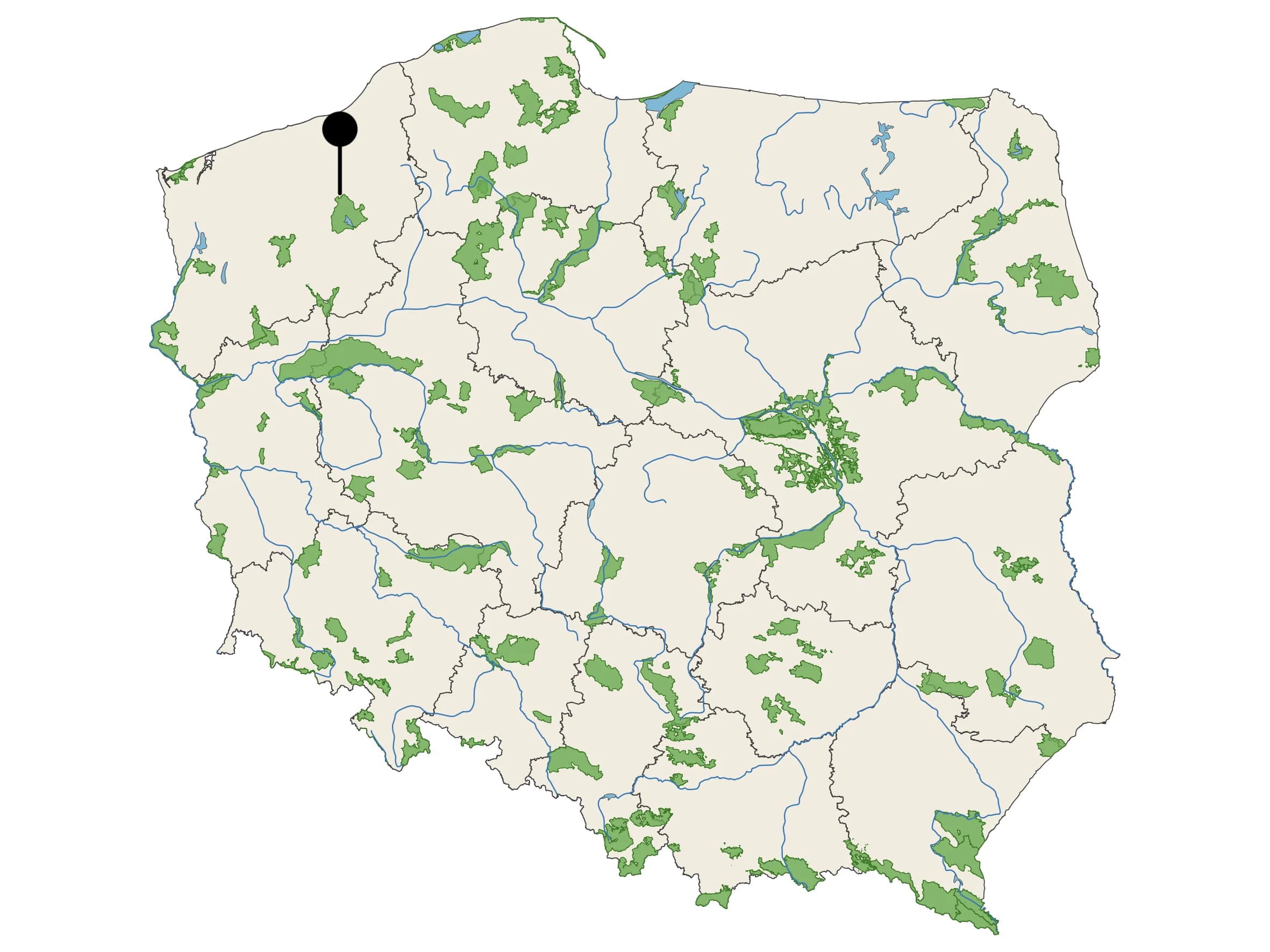 Naturalna Woda Mineralna Perła Połczyńska - źródło na mapie