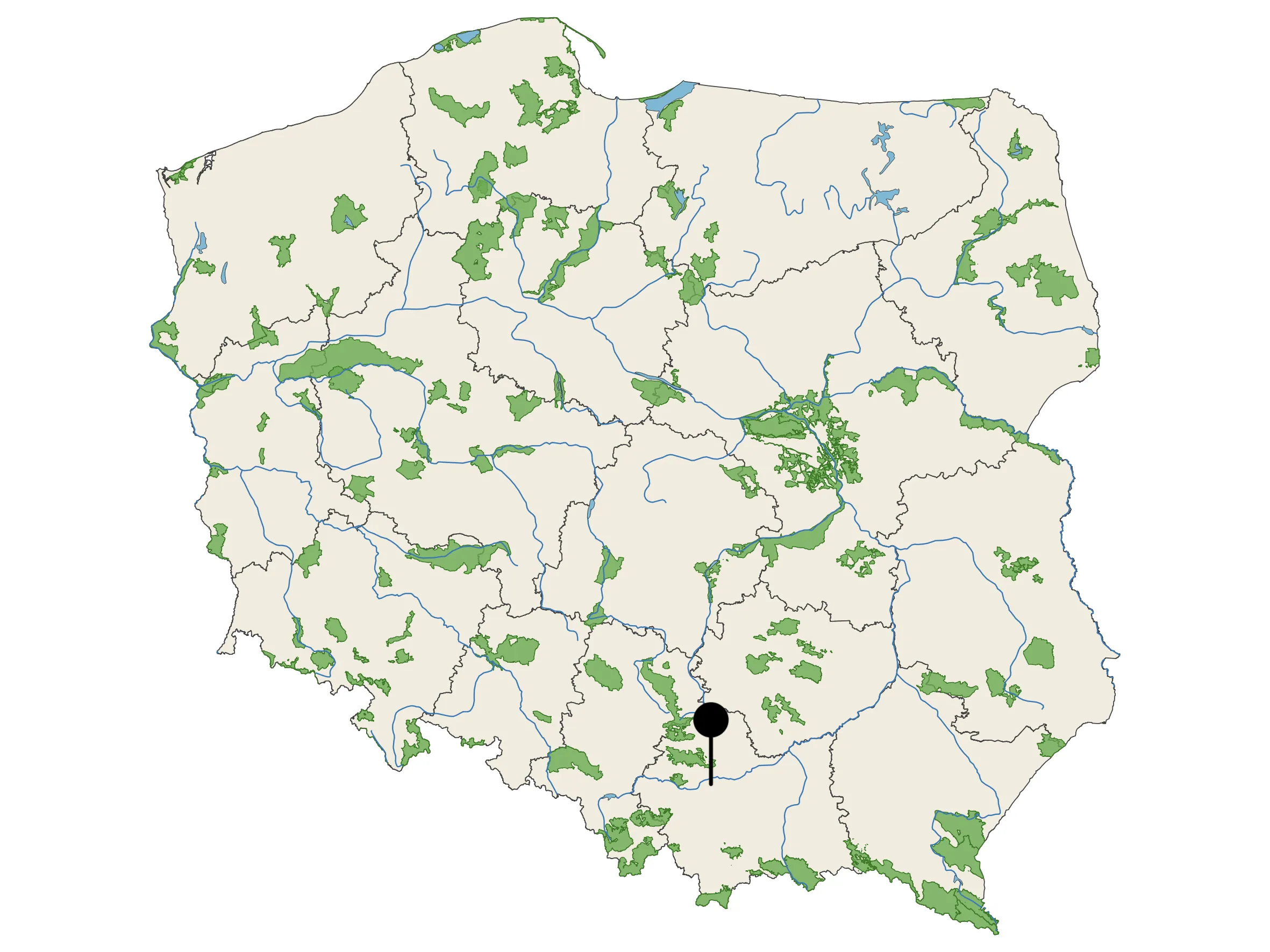 Naturalna Woda Mineralna Perła Swoszowic - źródło na mapie