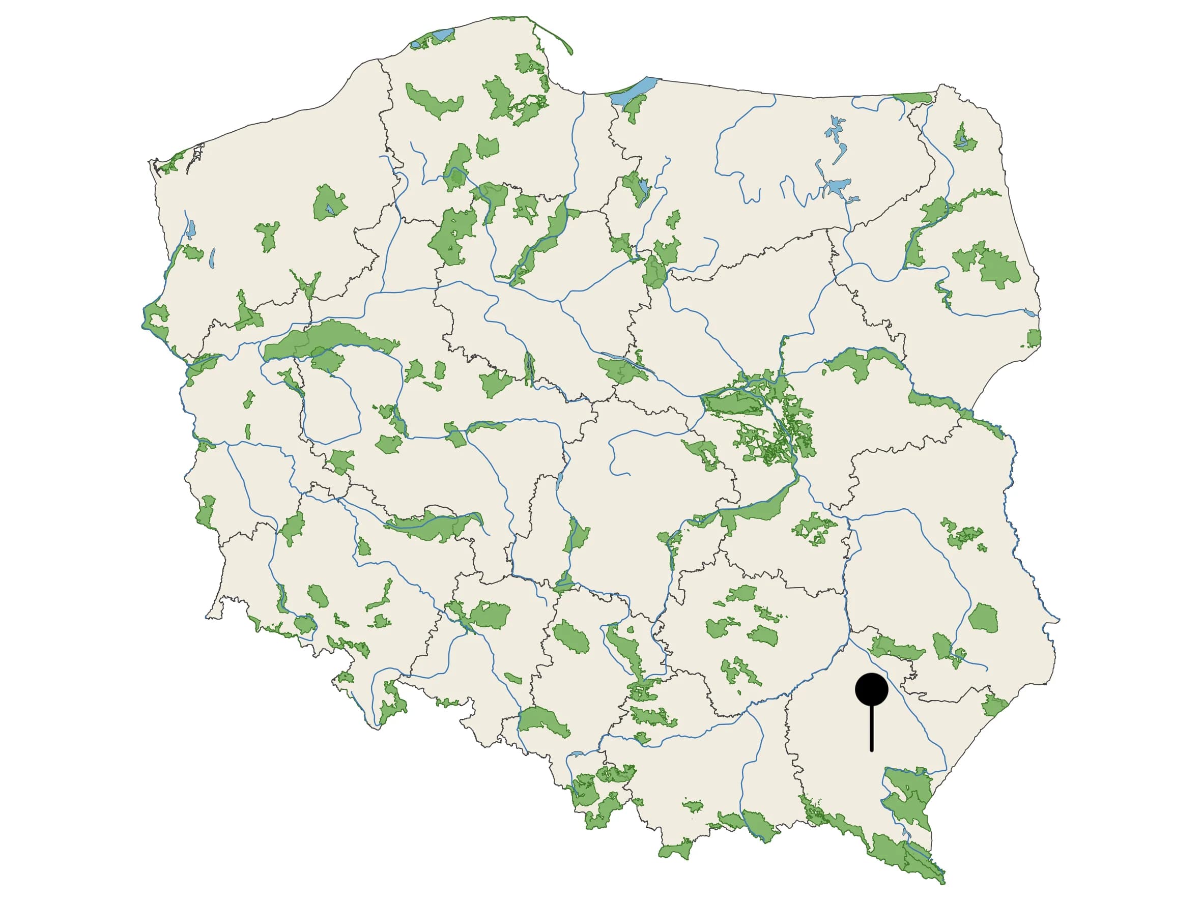 Woda Źródlana Rzeszowianka - źródło na mapie