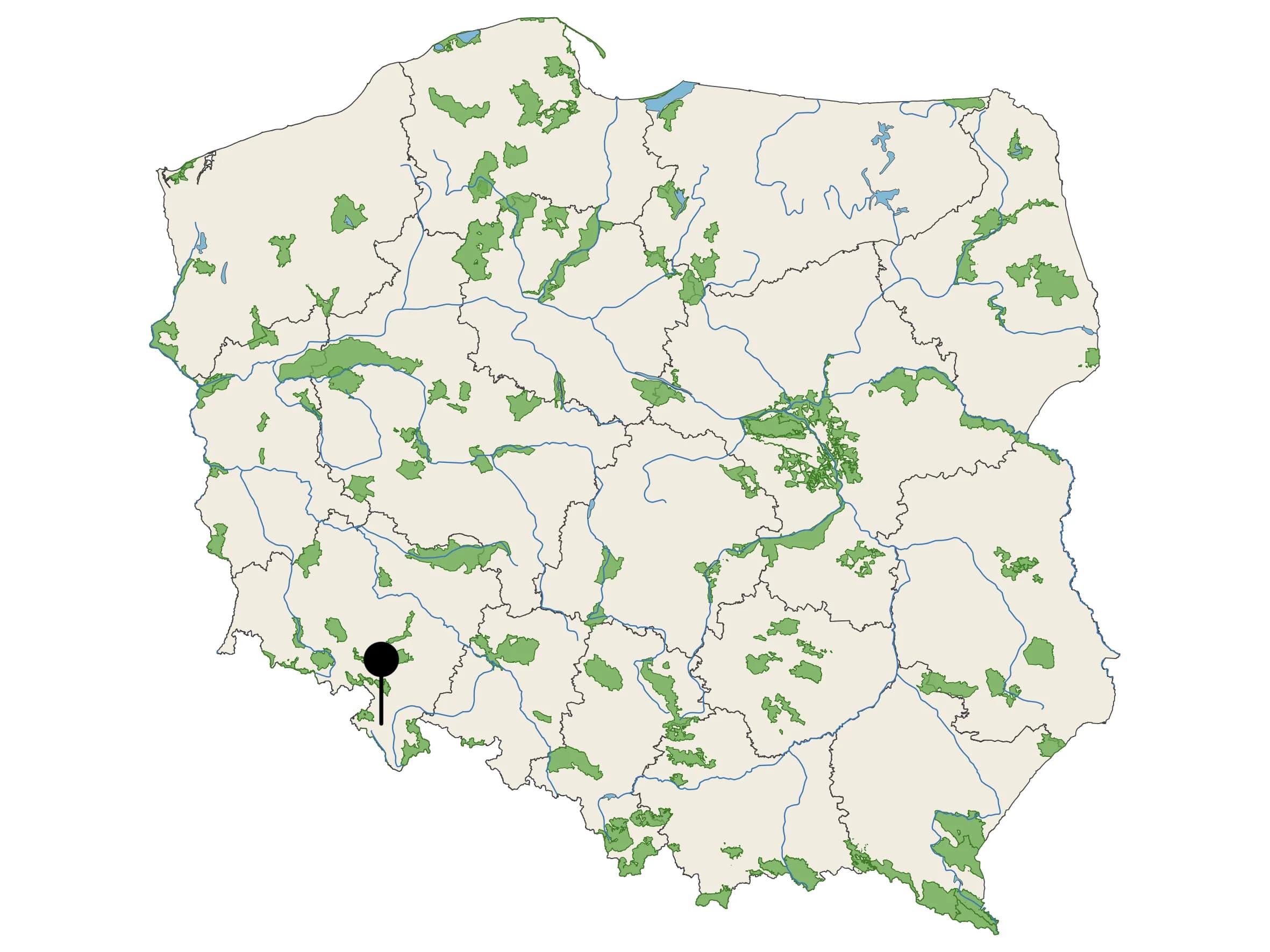 Naturalna Woda Mineralna Staropolanka 2000 - źródło na mapie