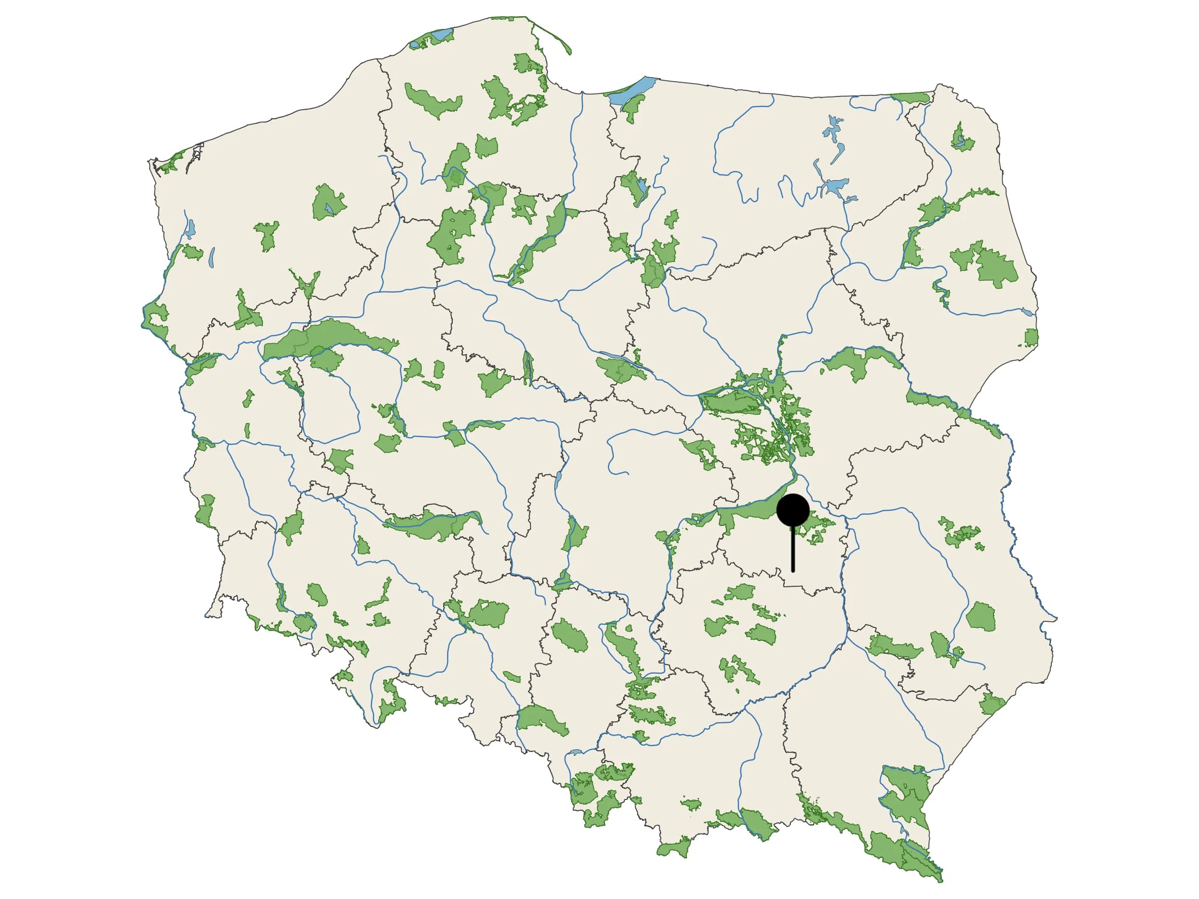 Naturalna Woda Mineralna Staropolska - źródło na mapie