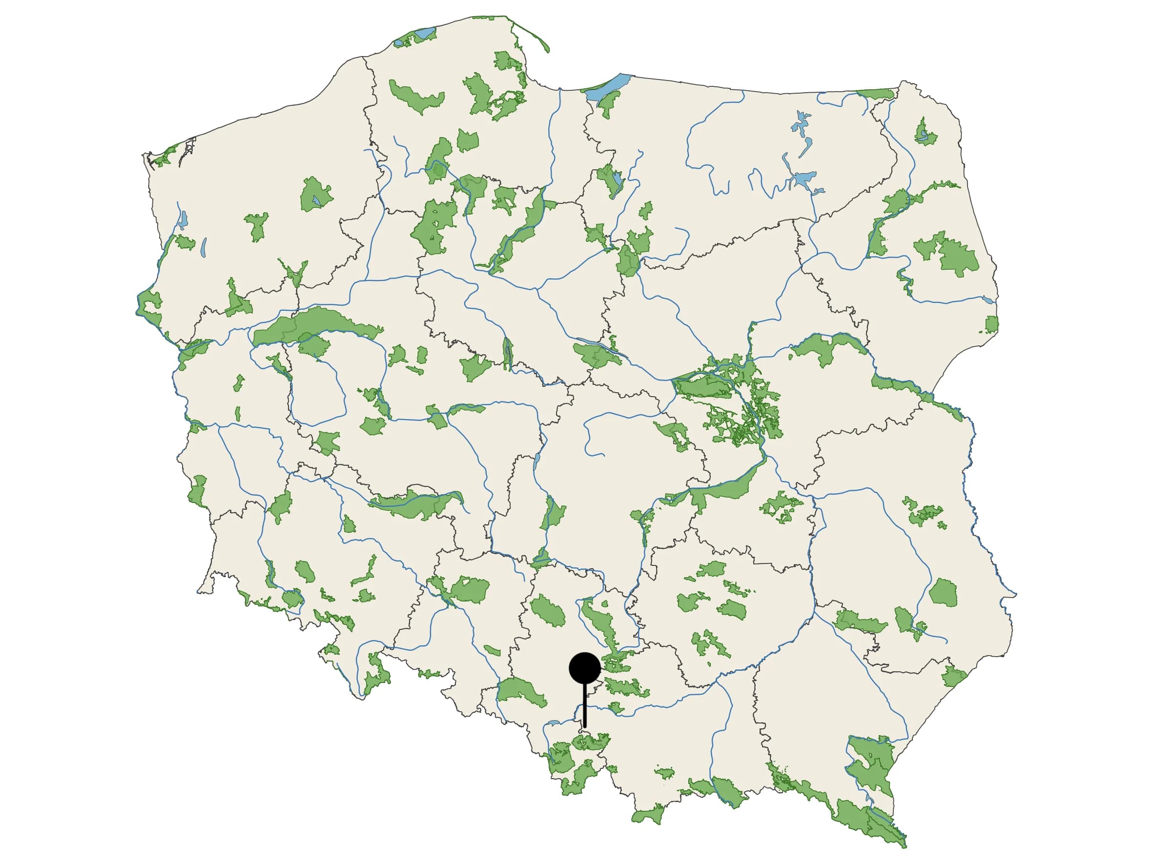 Woda Źródlana Żywiecki Kryształ - źródło na mapie